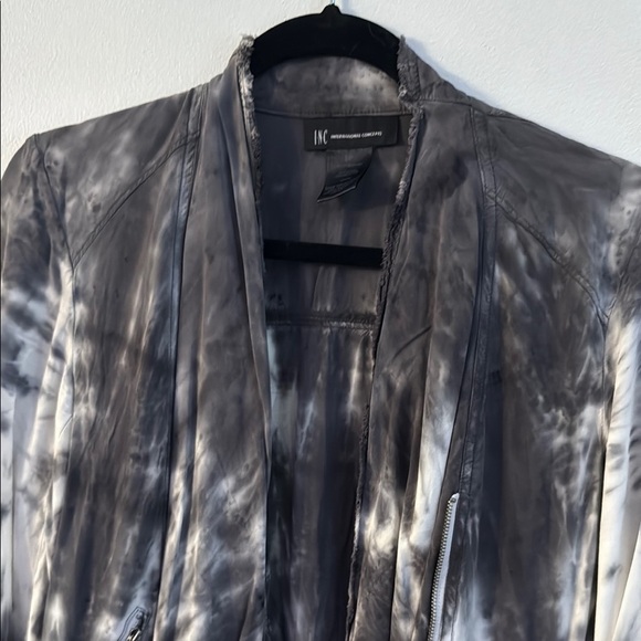 INC International Concepts Women's Black and Gray Jacket - Picture 2 of 4